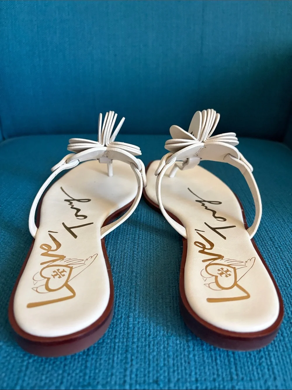 Tory Burch Heart Thong Sandals